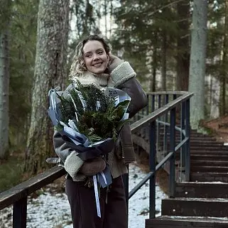 Зимний букет Snowman