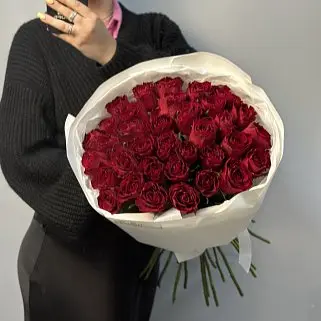Букет из 35 красных роз 50см (Кения)