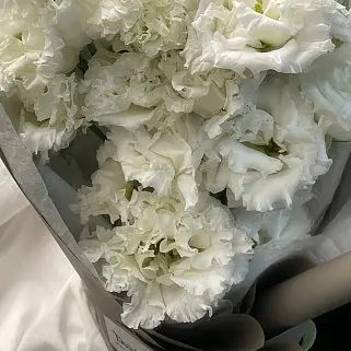 Букет из 5 белых эустом