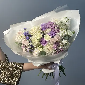 Сборный букет Лиловый L