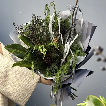 Зимний букет Снеговик