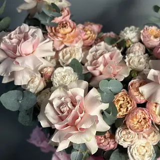 Букет в коробке Розовое облако