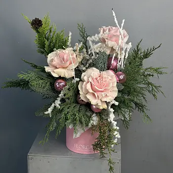 Зимняя композиция Пинк S