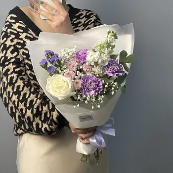 Сборный букет Лиловый S