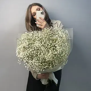 Букет из 9 веточек гипсофилы