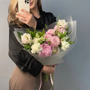 Сборный букет Пинк гарден S