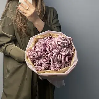 Букет из 5 хризантем Vienna Pink