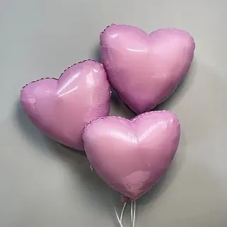 Набор шаров Розовое сердце
