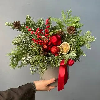 Зимняя композиция Santa Claus M