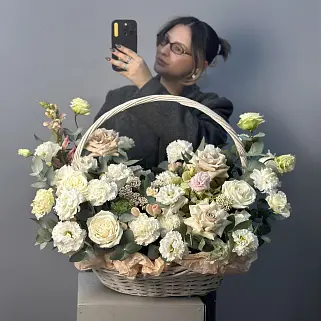 Цветочная корзина Амели