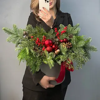 Зимняя композиция Santa Claus L