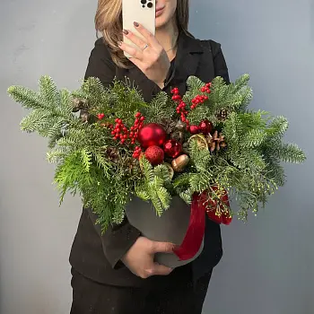 Зимняя композиция Santa Claus L