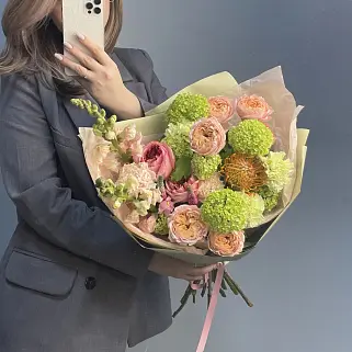 Сборный букет Тропический сад M