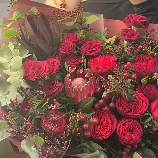 Сборный букет Красный бархат