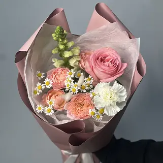 Сборный букет Тёплое лето S