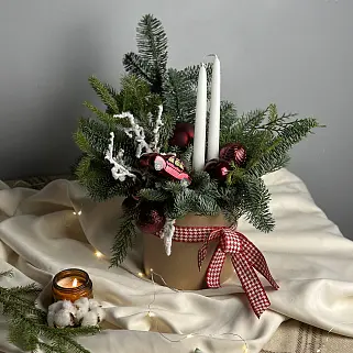 Зимняя композиция Глинтвейн L