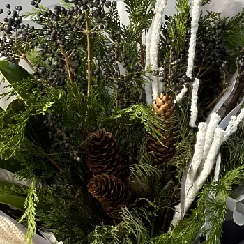 Зимний букет Снеговик