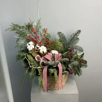 Зимняя композиция Merry Christmas