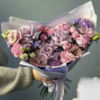 Сборный букет Сиреневый L
