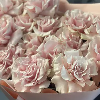 Букет из 15 французских роз Pink Mondial