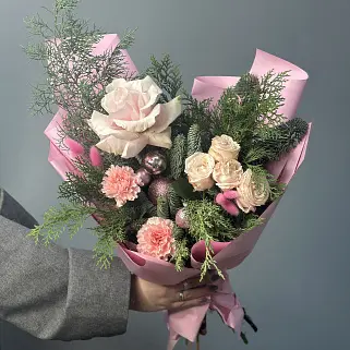 Зимний букет Pinky S