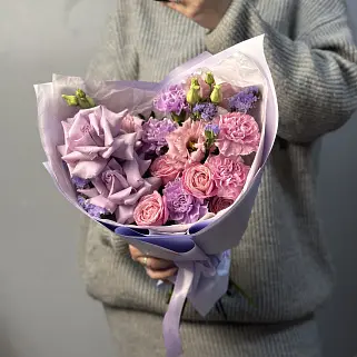 Сборный букет Сиреневый M