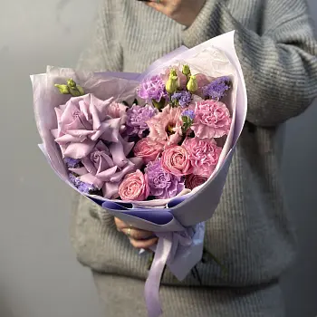 Сборный букет Сиреневый M