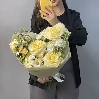 Сборный букет Ромашковое поле