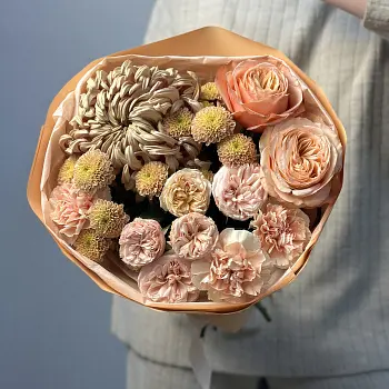 Сборный букет Персиковый джем S