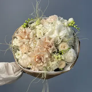 Сборный букет с пионом Моя дорогая L