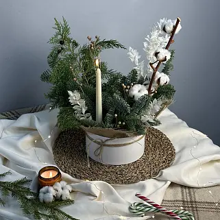 Зимняя коробочка Вечер у камина M