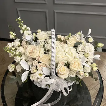 Цветочная корзина White