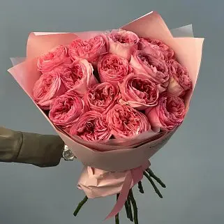 Букет пионовидных роз Pink Expression М