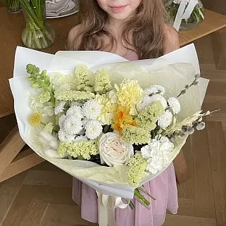 Сборный букет Теплый весенний M