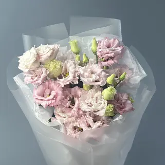 Букет из 5 розовых эустом