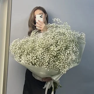 Букет из 25 веточек гипсофилы