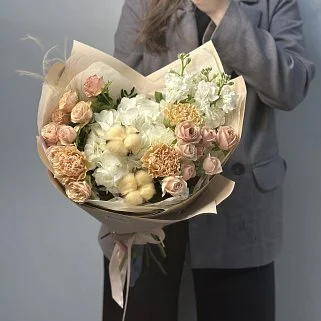 Сборный букет Тепло M