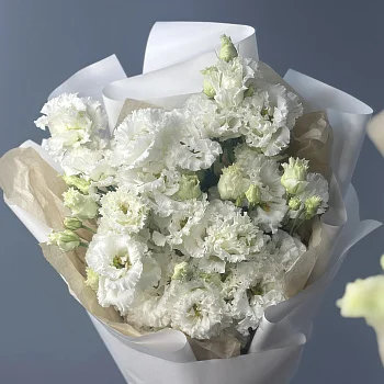 Букет из 5 белых эустом