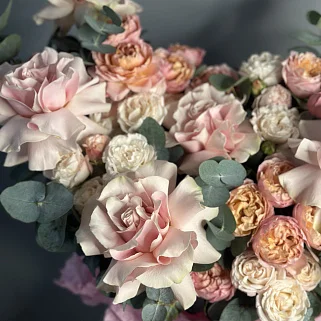 Букет в коробке Розовое облако