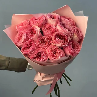 Букет пионовидных роз Pink Expression М