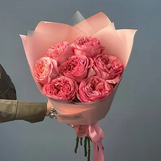 Букет пионовидных роз Pink Expression XS