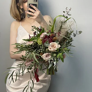 Свадебный букет невесты в стиле Boho