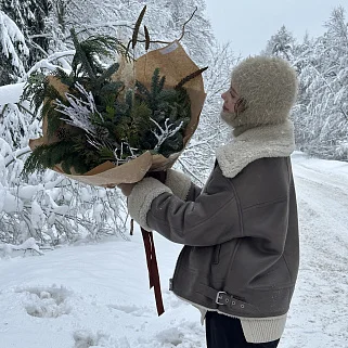 Зимний букет Охапка хвои