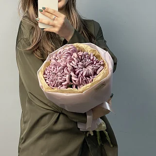 Букет из 3 хризантем Vienna Pink