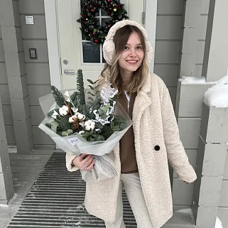 Зимний букет Снежинка