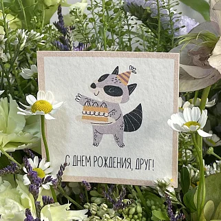 Открытка "С днем рождения, друг"