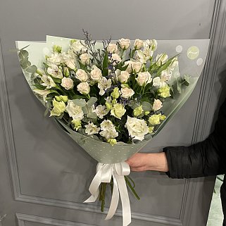 Сборный букет Воздушный в горошек