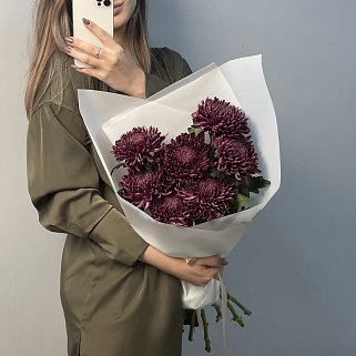 Букет из 7 хризантем Bigoudi