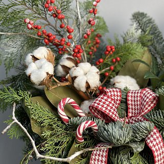 Зимняя композиция Уютное Рождество