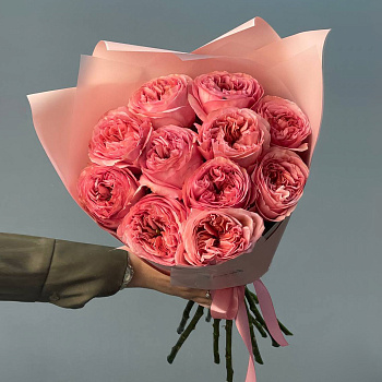 Букет пионовидных роз Pink Expression S